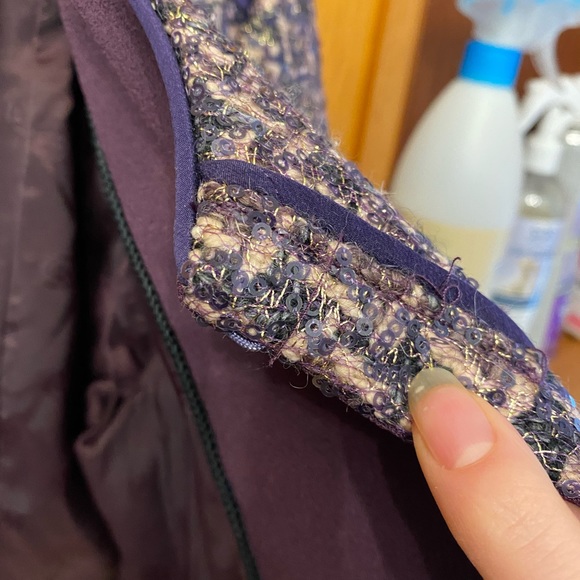 Tory Burch Purple and Pink Sequenced Jacket - Picture 13 of 16